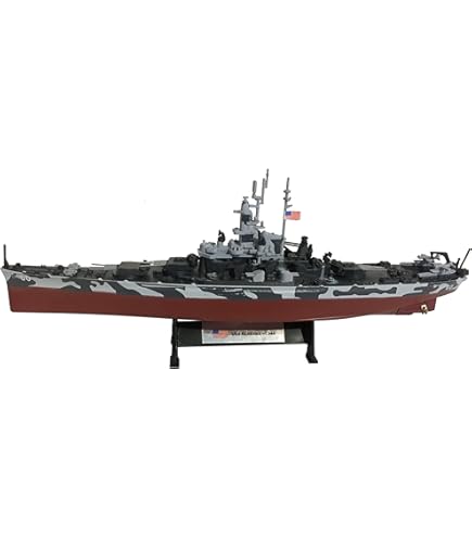 Amazon.com: Artist Unknown USS New Jersey 1945 - 1:1000